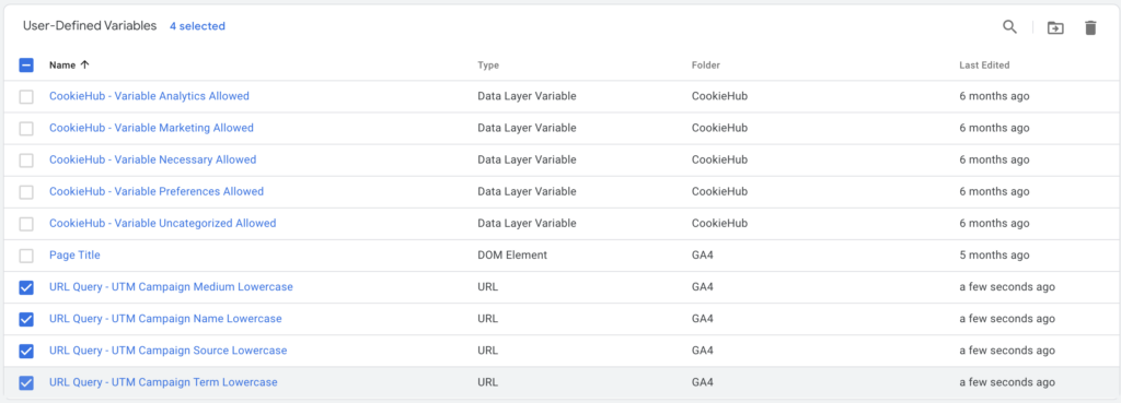 GTM-Query-Variables